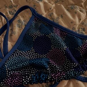 Women's Blue and Purple Polka Dot Intimate
